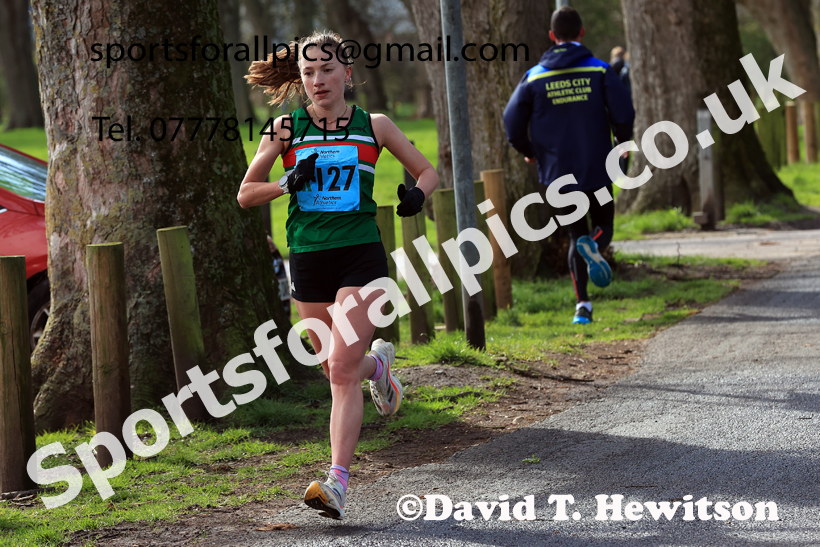 Senior Womens 6 Stage Road Relay, 2026 Northern Mens 12 and Womens 6 Stage Road Relays and Young Athletes 5k, Sheepmount Stadium, Carlisle. Photo: David T. Hewitson/Sports for All Pics